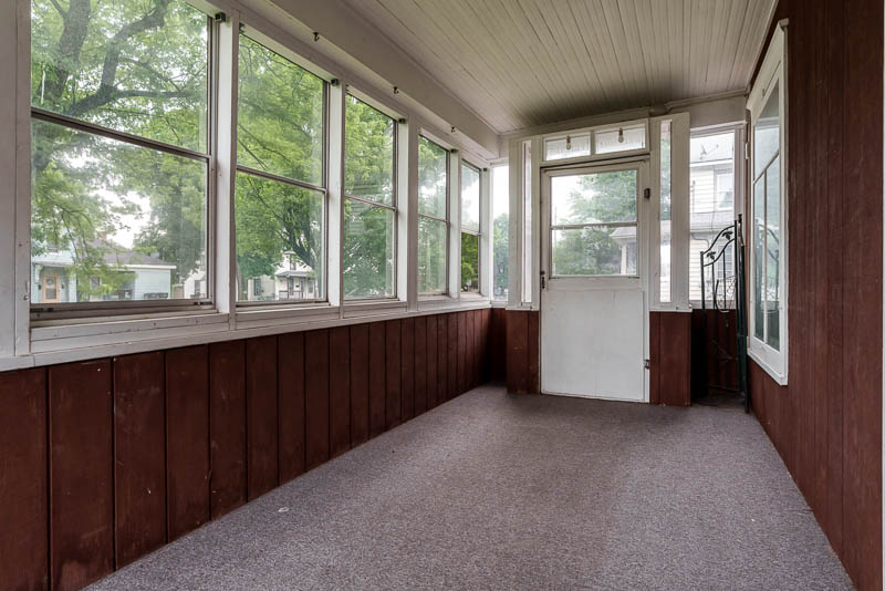 Enclosed front porch